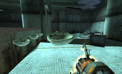 Half-Life 2: look, no hands!
