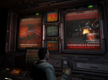DOOM3: in-game video forcefed during cut-scene